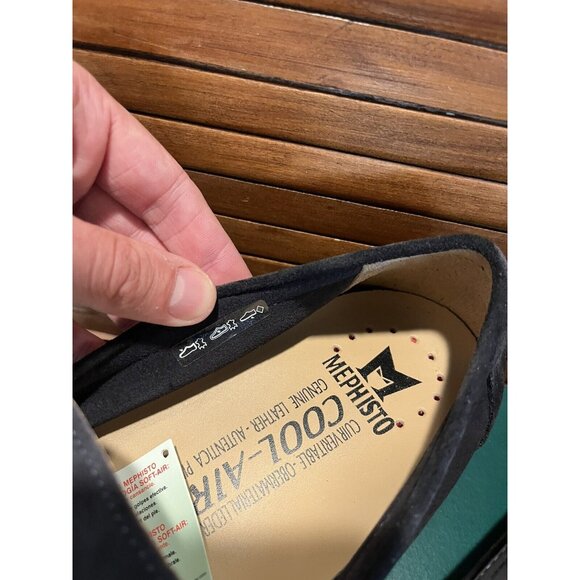 New w/ Box MEPHISTO Alexis Mocassin Loafer Blue Suede 9855  EU 11.5  US 12 - Picture 6 of 13